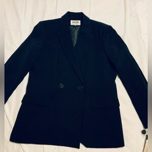 Kasper Women's Double-Breasted Navy Blazer